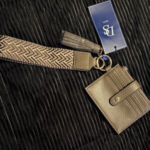 DS Bags Gold Card Holder with Wrist Strap